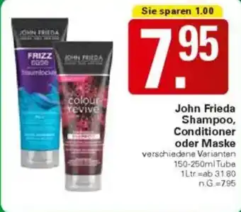 WEZ John Frieda Shampoo, Conditioner oder Maske Angebot