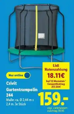 Lidl Crivit Gartentrampolin 244 Angebot