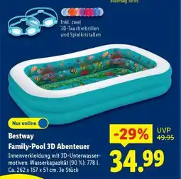 Lidl Bestway Family-Pool 3D Abenteuer Angebot