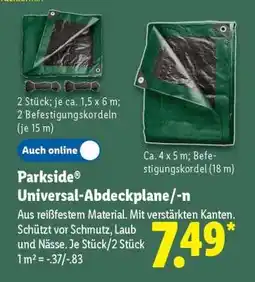 Lidl PARKSIDE Universal-Abdeckplane/-n Angebot