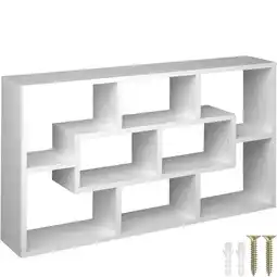 Netto Marken-Discount tectake Wandregal, Retro-Stil, unsichtbare Aufhängung, 85 x 48 x 16 cm Angebot