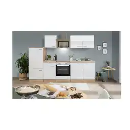 Netto Marken-Discount Respekta Küchenzeile ca 270 cm mit Kühl-/Gefrierkombi -versch. Ausführungen - weiß Angebot