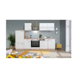 Netto Marken-Discount Respekta Küchenzeile ca 280 cm mit Kühlschrank und Geschirrspüler - versch. Ausführungen - weiß Angebot