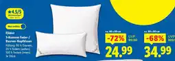 Lidl Fjödur 3-Kammer Feder-/Daunen-Kopfkissen Angebot