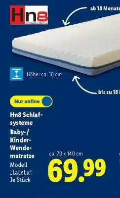 Lidl Hn8 Schlafsysteme Baby-/Kinder-Wendematratze Modell „LaLeLu“ Angebot
