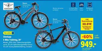 Lidl ZÜNDAPP E-Bike Trekking, 28 Angebot