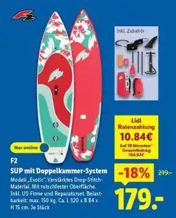 Lidl F2 SUP mit Doppelkammer-System Angebot