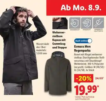 Lidl Esmara Men Regenparka Angebot