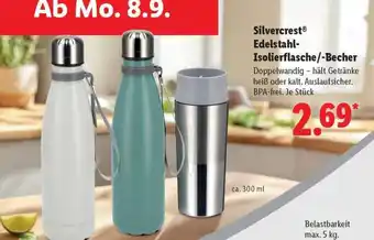 Lidl Silvercrest Edelstahl-Isolierflasche/-Becher Angebot