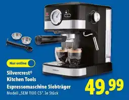 Lidl Silvercrest Kitchen Tools Espressomaschine Siebträger Angebot