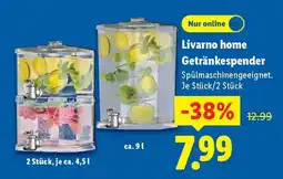 Lidl LIVARNO home Getränkespender Angebot