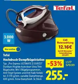 Lidl Tefal Hochdruck-Dampfbügelstation Angebot