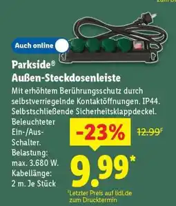 Lidl PARKSIDE Außen-Steckdosenleiste Angebot