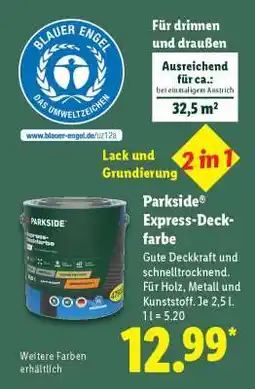 Lidl PARKSIDE Express-Deckfarbe Angebot