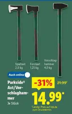 Lidl PARKSIDE Axt/Vorschlaghammer Angebot