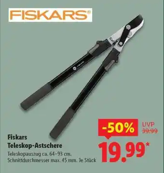 Lidl Fiskars Teleskop- Astschere Angebot