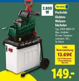 Lidl Parkside Elektro-Walzenhäcksler Angebot