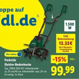 Lidl Parkside Elektro-Bodenhacke Angebot