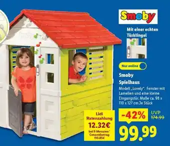 Lidl SMOBY Spielhaus Angebot