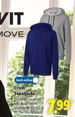 Lidl CRIVIT Sweatjacke Angebot