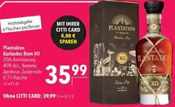 CITTI Markt Plantation Barbados Rum XO Angebot