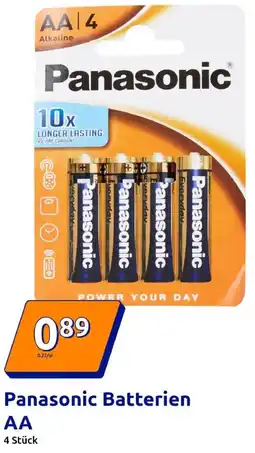 Action Panasonic Batterien AA Angebot