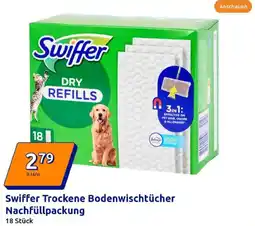Action Swiffer Trockene Bodenwischtücher Nachfüllpackung Angebot