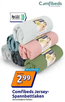 Action Comfibeds Jersey Spannbettlaken Angebot