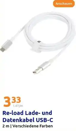 Action Re-load Lade- und Datenkabel USB-C Angebot