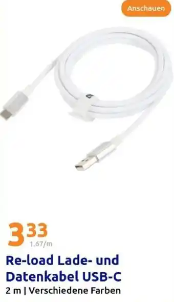 Action Re-load Lade- und Datenkabel USB-C Angebot