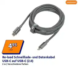 Action Re-load Schnelllade- und Datenkabel USB-C auf USB-C (2.0) Angebot