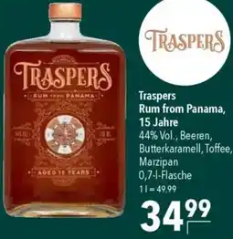 CITTI Markt Traspers Rum from Panama, 15 Jahre Angebot