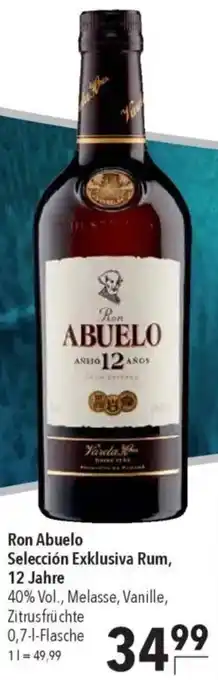 CITTI Markt Ron Abuelo Selección Exklusiva Rum, 12 Jahre Angebot
