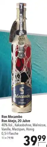 CITTI Markt Ron Mocambo Ron Añejo, 20 Jahre Angebot