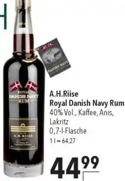 CITTI Markt A.H.Riise Royal Danish Navy Rum Angebot