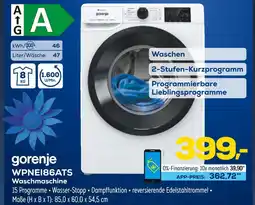 Euronics Gorenje wpnei86ats waschmaschine Angebot