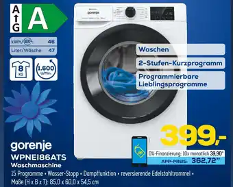 Euronics Gorenje wpnei86ats waschmaschine Angebot