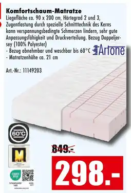 Möbel Mahler Artone komfortschaum-matratze Angebot