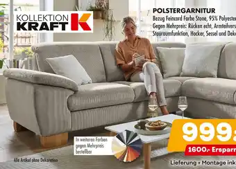 Möbel Kraft Kollektion kraft polstergarnitur Angebot