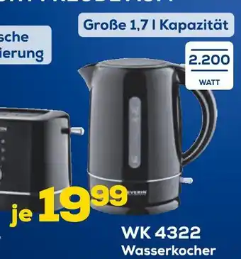 Euronics Severin wasserkocher wk 4322 Angebot