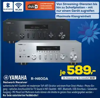 Euronics Yamaha r-n600a network receiver Angebot