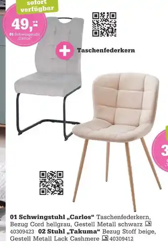 Höffner Schwingstuhl carlos Angebot