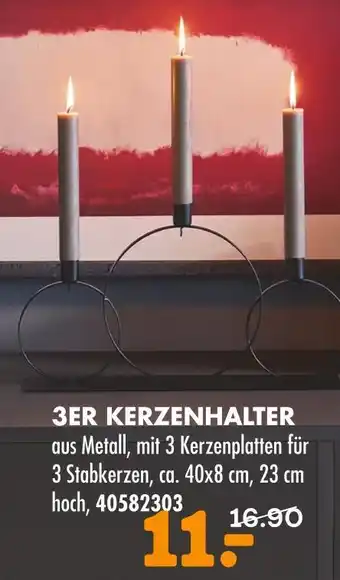 Möbel Kraft 3er kerzenhalter Angebot