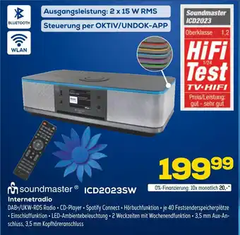 Euronics Soundmaster icd2023sw internetradio Angebot