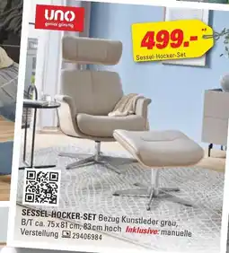 Höffner Uno sessel-hocker-set Angebot