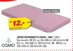 Höffner Como jerseyspannbettlaken '1002' Angebot