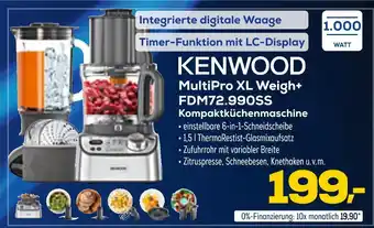Euronics Kenwood multipro xl weigh+ fdm72.990ss kompaktküchenmaschine Angebot