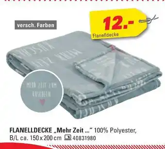 Höffner Flanelldecke mehr zeit Angebot