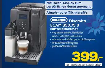 Euronics Delonghi dinamica ecam 353.75 b kaffeevollautomat Angebot