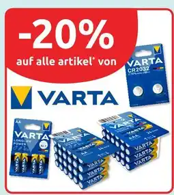 Budni Varta -20% auf alle artikel* von varta Angebot